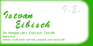 istvan eibisch business card